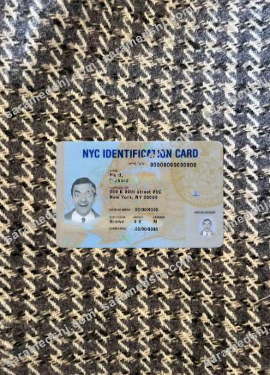USA New York ID photolook FRONT